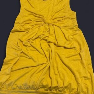 XXI Yellow knotted tank top